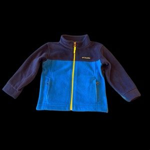 Boys blue Columbia fleece zip up jacket